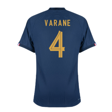 2022-2023 France Match Home Player Issue Shirt (VARANE 4)