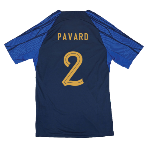 2022-2023 France Strike Dri-Fit Training Shirt (Navy) (Pavard 2)