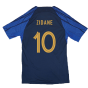 2022-2023 France Strike Dri-Fit Training Shirt (Navy) (Zidane 10)