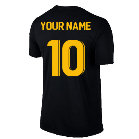 2022-2023 Galatasaray Crest Tee (Black) (Your Name)