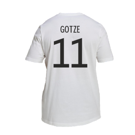 2022-2023 Germany DNA Graphic Tee (White) (Gotze 11)
