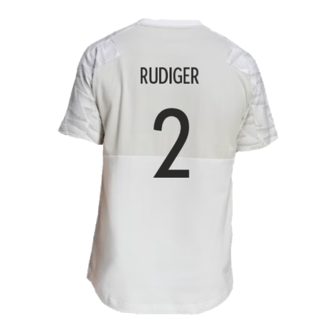 2022-2023 Germany Game Day Travel T-Shirt (White) (Rudiger 2)