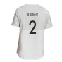 2022-2023 Germany Game Day Travel T-Shirt (White) (Rudiger 2)