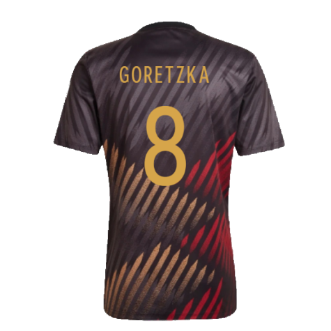 2022-2023 Germany Pre-Match Shirt (Black) (GORETZKA 8)