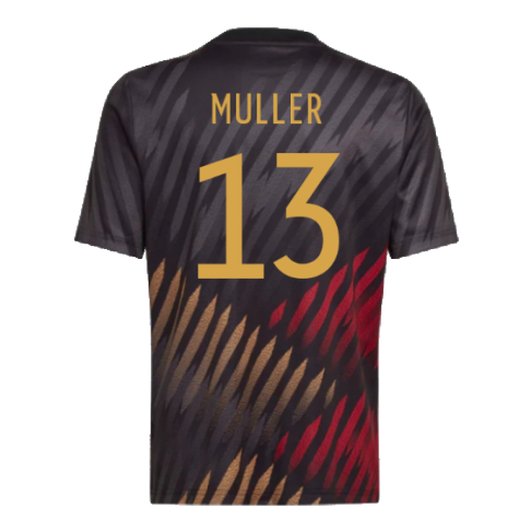 2022-2023 Germany Pre-Match Shirt (Black) - Kids (MULLER 13)