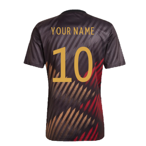 2022-2023 Germany Pre-Match Shirt (Black) (Your Name)