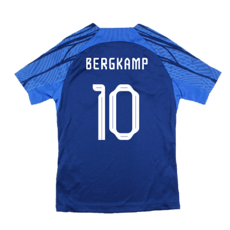 2022-2023 Holland Dri-FIT Training Shirt (Blue) - Kids (Bergkamp 10)