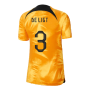 2022-2023 Holland Home Shirt (Ladies) (De Ligt 3)