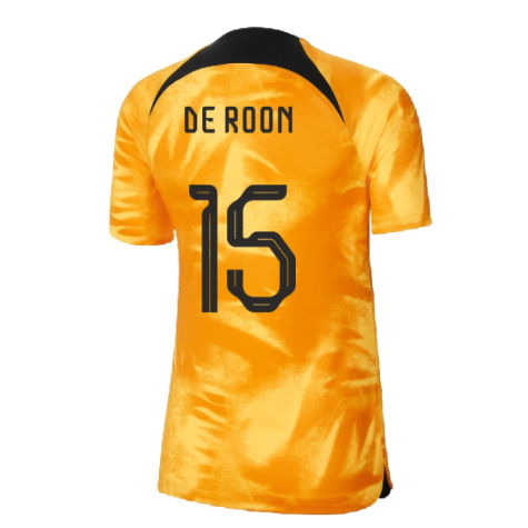 2022-2023 Holland Home Shirt (Ladies) (De Roon 15)