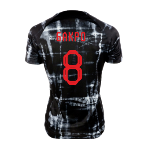 2022-2023 Holland Pre-Match Shirt (Black) - Kids (Gakpo 8)