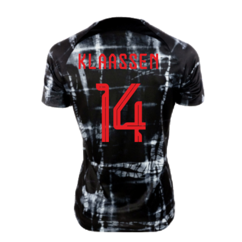 2022-2023 Holland Pre-Match Shirt (Black) - Kids (Klaassen 14)