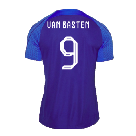 2022-2023 Holland Strike Training Shirt (Blue) (Van Basten 9)