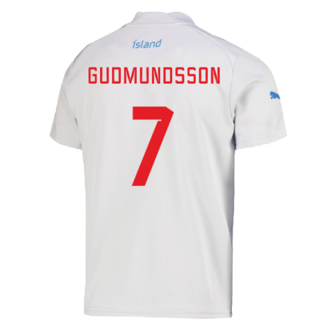 2022-2023 Iceland Away Shirt (Kids) (GUDMUNDSSON 7)