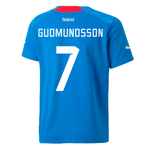 2022-2023 Iceland Home Shirt (Kids) (GUDMUNDSSON 7)