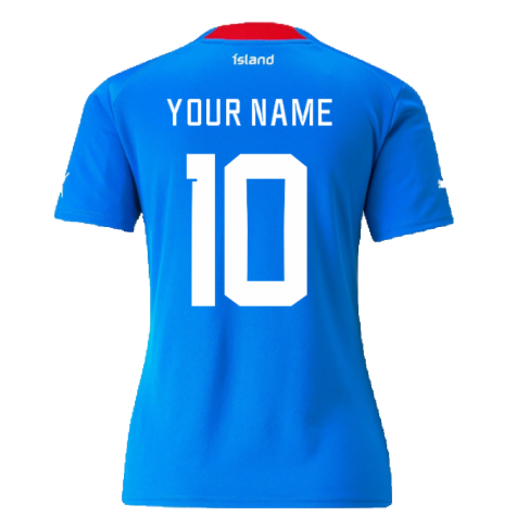 2022-2023 Iceland Home Shirt (Ladies) (Your Name)
