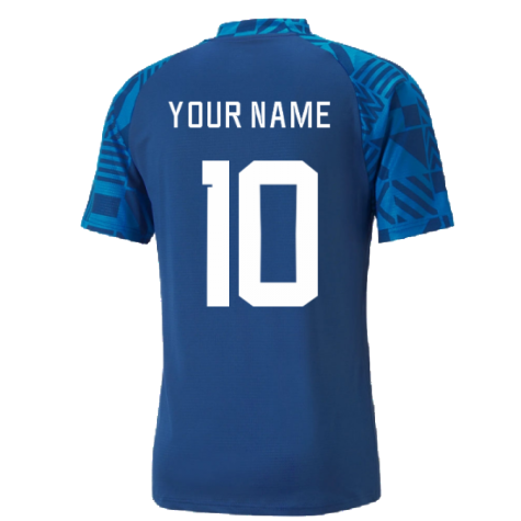 2022-2023 Iceland Pre Match Jersey (Blue) (Your Name)