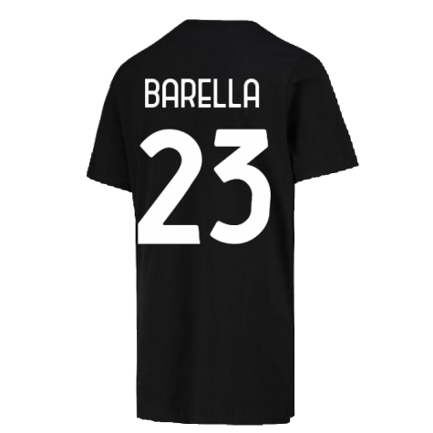 2022-2023 Inter Milan Crest Tee (Black) (BARELLA 23)