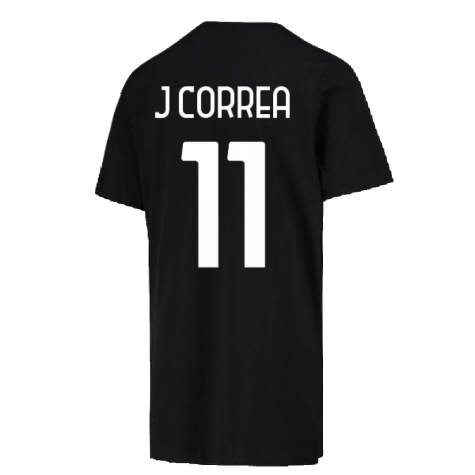 2022-2023 Inter Milan Crest Tee (Black) (J CORREA 11)
