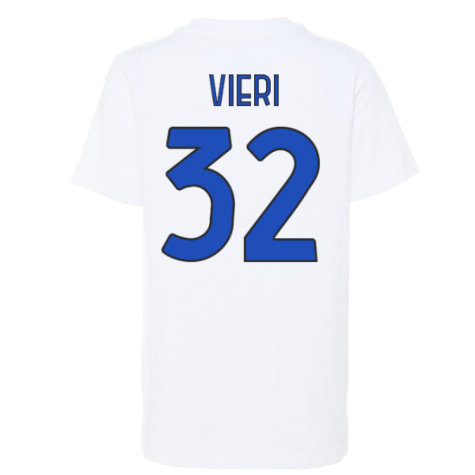 2022-2023 Inter Milan Swoosh Tee (White) - Kids (VIERI 32)