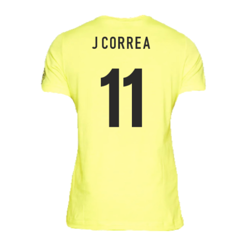 2022-2023 Inter Milan Voice Tee (Yellow) (J CORREA 11)