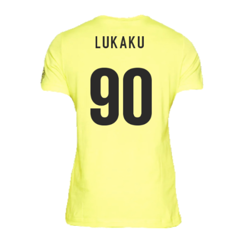 2022-2023 Inter Milan Voice Tee (Yellow) (LUKAKU 90)