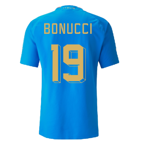 2022-2023 Italy Authentic Home Shirt (BONUCCI 19)