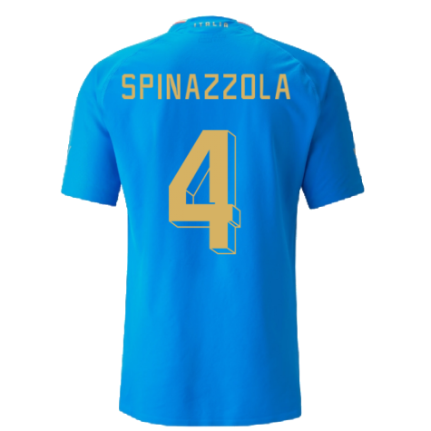 2022-2023 Italy Authentic Home Shirt (SPINAZZOLA 4)