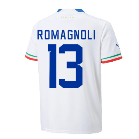 2022-2023 Italy Away Shirt (Kids) (ROMAGNOLI 13)