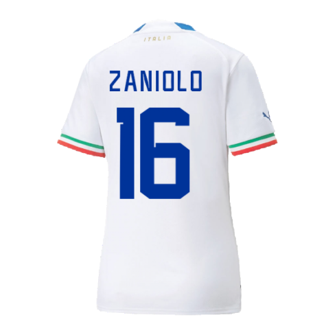 2022-2023 Italy Away Shirt (Ladies) (ZANIOLO 16)