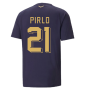 2022-2023 Italy Coach Casuals Tee (Peacot) (PIRLO 21)