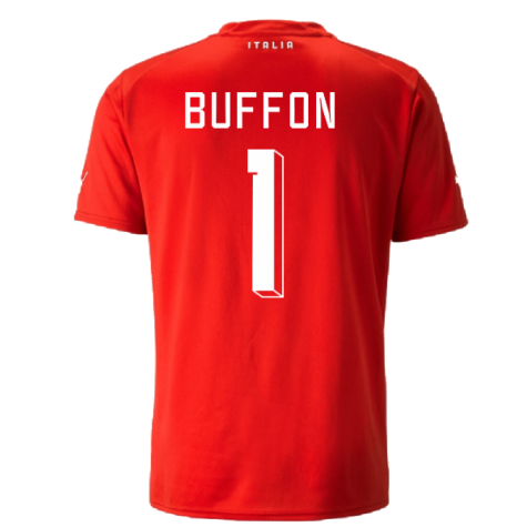 2022-2023 Italy Goalkeeper Shirt (Red) (Buffon 1)