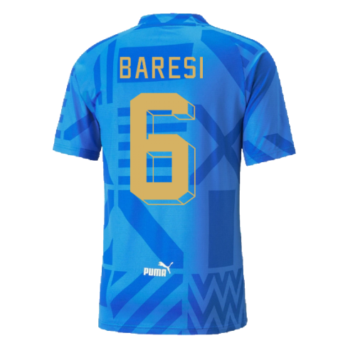 2022-2023 Italy Home Pre-Match Jersey (Blue) (BARESI 6)