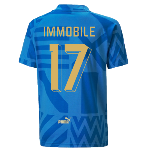 2022-2023 Italy Home Pre-Match Jersey (Blue) - Kids (IMMOBILE 17)