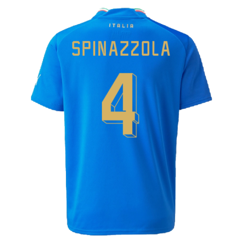 2022-2023 Italy Home Shirt (Kids) (SPINAZZOLA 4)