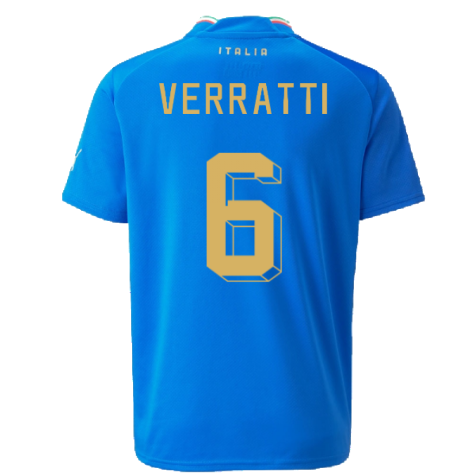 2022-2023 Italy Home Shirt (Kids) (VERRATTI 6)