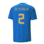 2022-2023 Italy Player Casuals Tee (Blue) (DE SCIGLIO 2)