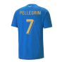 2022-2023 Italy Player Casuals Tee (Blue) (PELLEGRINI 7)