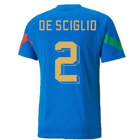 2022-2023 Italy Player Training Jersey (Blue) (DE SCIGLIO 2)