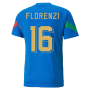 2022-2023 Italy Player Training Jersey (Blue) (FLORENZI 16)