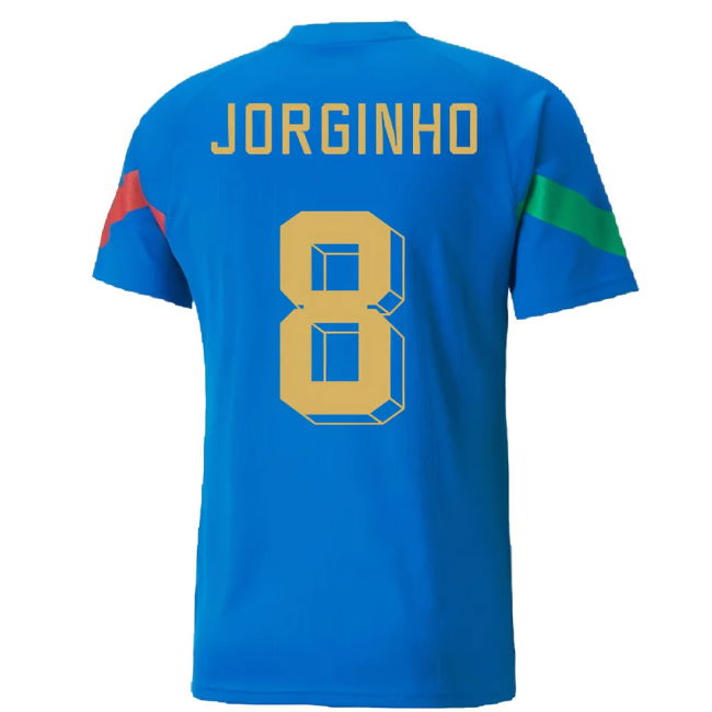 2022-2023 Italy Player Training Jersey (Blue) (JORGINHO 8)