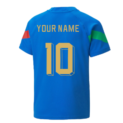 2022-2023 Italy Player Training Jersey (Blue) - Kids (Your Name)