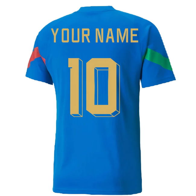 2022-2023 Italy Player Training Jersey (Blue) (Your Name)