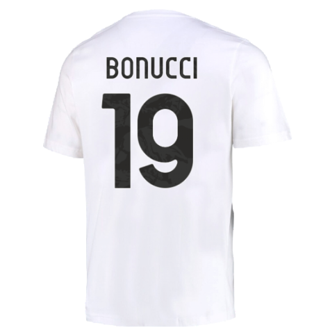 2022-2023 Juventus DNA Graphic Tee (White) (BONUCCI 19)