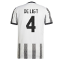 2022-2023 Juventus Home Shirt (DE LIGT 4)