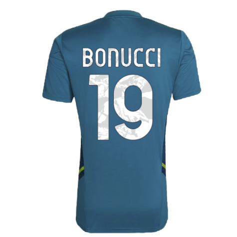 2022-2023 Juventus Training Shirt (Active Teal) (BONUCCI 19)