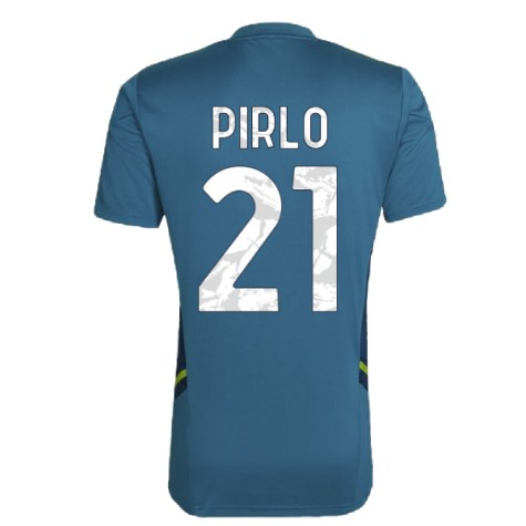 2022-2023 Juventus Training Shirt (Active Teal) (PIRLO 21)