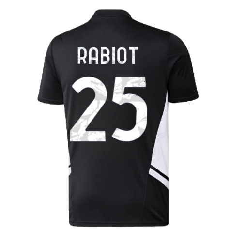 2022-2023 Juventus Training Shirt (Black) (RABIOT 25)