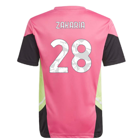 2022-2023 Juventus Training Shirt (Pink) - Kids (ZAKARIA 28)