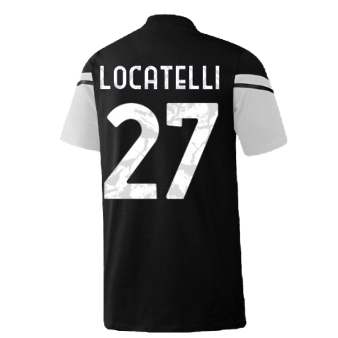 2022-2023 Juventus Training Tee (Black) (LOCATELLI 27)
