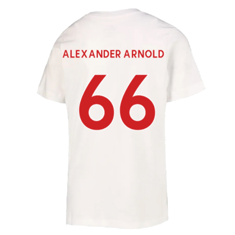 2022-2023 Liverpool Crest Tee (White) (ALEXANDER ARNOLD 66)